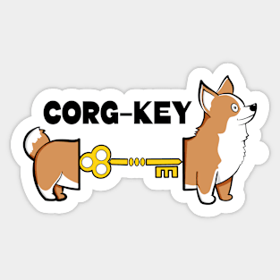 Corg-Key Sticker